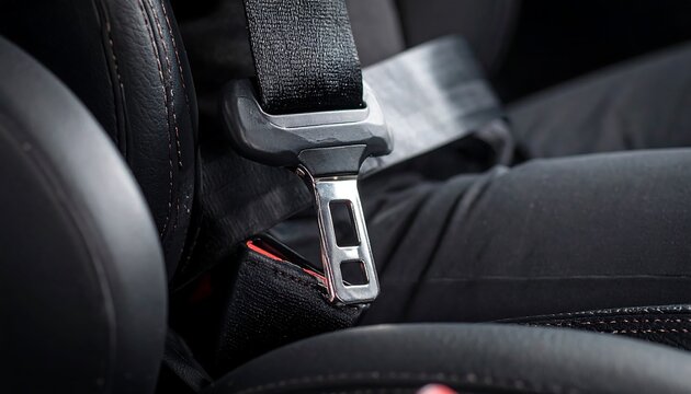 Close-up car seatbelt