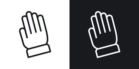 Fototapeta premium Hand vector icon. Design graphic in outline style illustration.