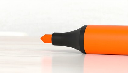 Close-up of an orange marker