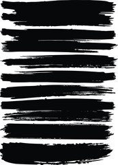 Abstract vector art with black paint grunge brush strokes, a dirty ink texture, and a vintage frame border design