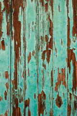 Textura puerta de madera vieja con restos de pintura añil