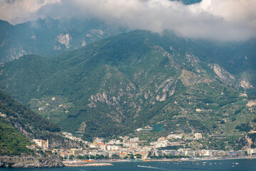 Fototapeta premium Maiori, town on the Amalfi Coast, Italy