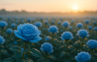 Sunrise in the field