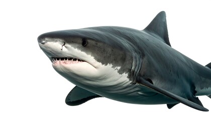 Naklejka premium Close-up of a Great White Shark