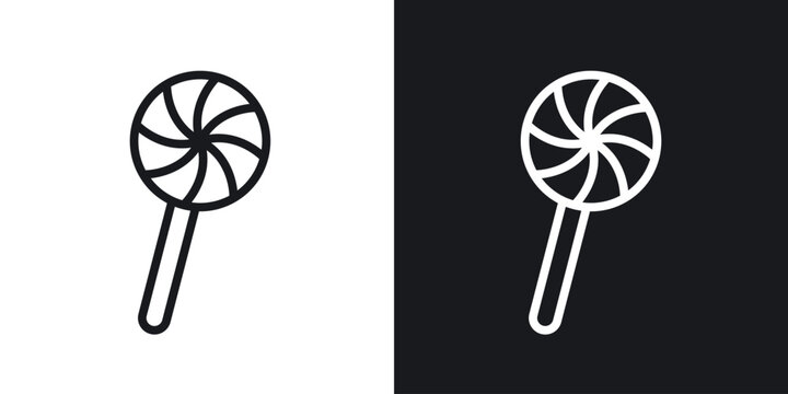 Candy icon web design element. line icon