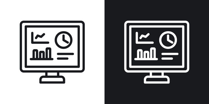 Dashboard icon web design element. line icon