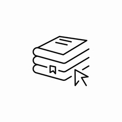 book navigation icon sign vector