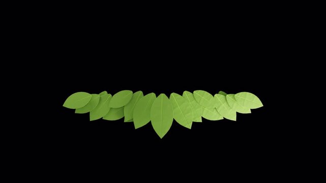 Leaves Paper Cut Decorative Element For Festive Projects