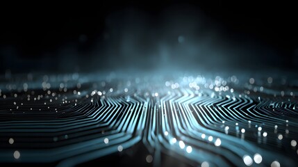 Fototapeta premium Abstract digital circuit board design.