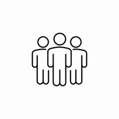 team group icon sign vector
