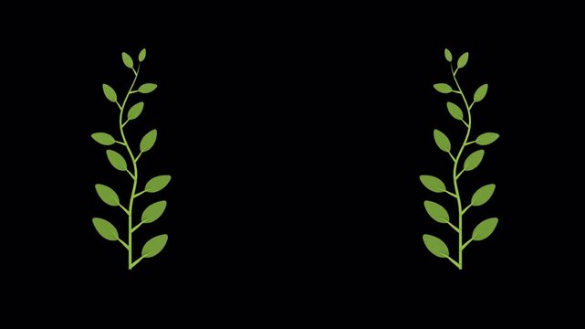 Greens Paper Cut Decorative Element For Holiday Themes