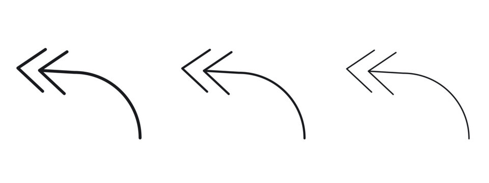 Reply all icon logo black pictogram set. Graphic simple vector icon