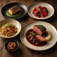 Elevated Dining Experience: Exquisite Food Selection for Culinary Excellence and Restaurant Promotion