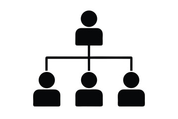 organizational chart vector icon