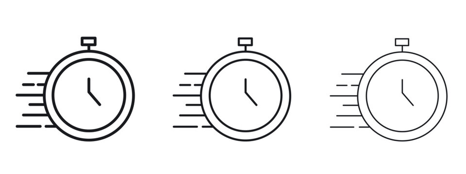 Express icon logo black pictogram set. Graphic simple vector icon