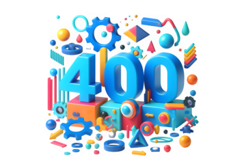 Cartoon Style 3D 404 Error Page Illustration