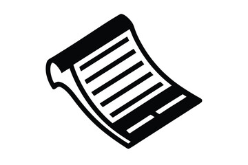 receipt vector icon