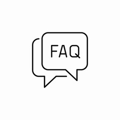 frequently asked icon sign vector