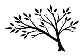 tree branch vector icon