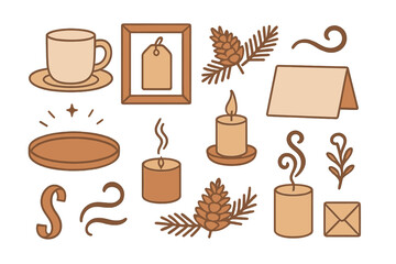 Warm and cozy decor elements for a calm atmosphere in a creative workspace