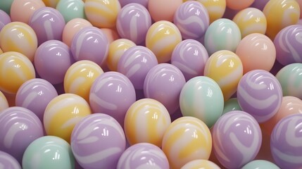 Pastel Swirl Spheres Background Abstract Texture
