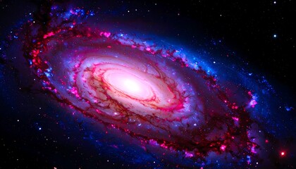 Fototapeta premium Spiral galaxy in deep space (6)