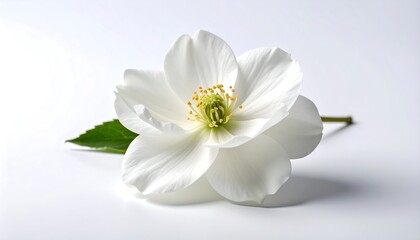 Obraz premium Close-up of a pristine white flower