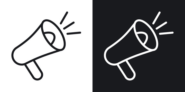 Promotion icon thin line outline art. Doodle graphics