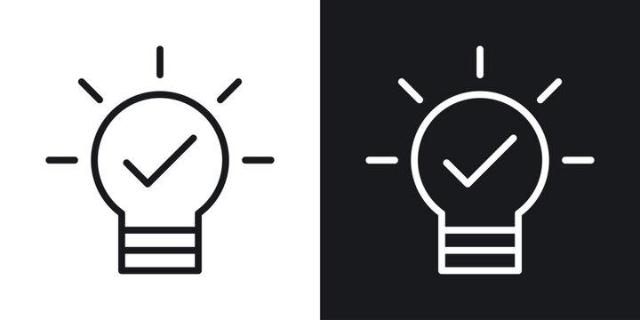 Idea icon thin line outline art. Doodle graphics