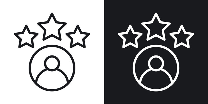 Customer loyalty icon thin line outline art. Doodle graphics