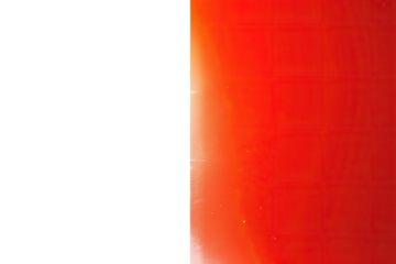 A vibrant, vertical split of deep black and intense orange-red.  A thin, irregular line separates the colors.  Slight texture visible in the red area
