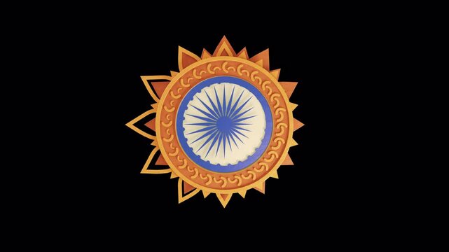 Ashoka Chakra Paper Cut National Symbol