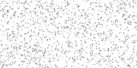 Abstract pattern of scattered geometric shapes in shades of gray on a white background graphic design element