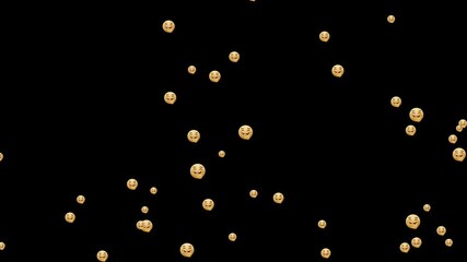 Social media live style emoji flying animation on transparent background. perfect for streaming, chatting, and reaction-themed video or graphic content. - Powered by Adobe