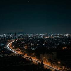 Fototapeta premium night view of the city
