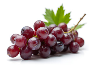 Fototapeta premium Grapes with white background.