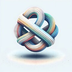 Continuous Rope Tied in a Central Knot