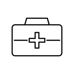 Simple First Aid Kit Icon for Medical and Health Related Themes
