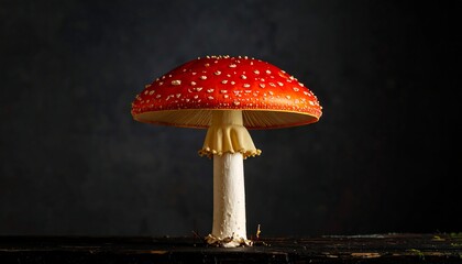 Close-up of a vibrant red mushroom (3)