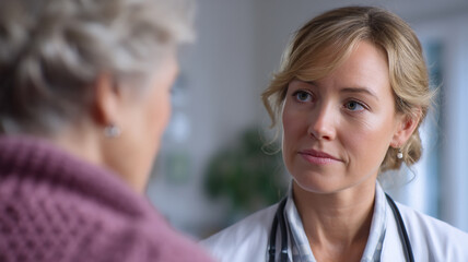 doctor discussing treatment options with concerned patient