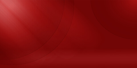 Wall interior background, studio and backdrops show products.with shadow from window color Red background for text insertion and presentation product