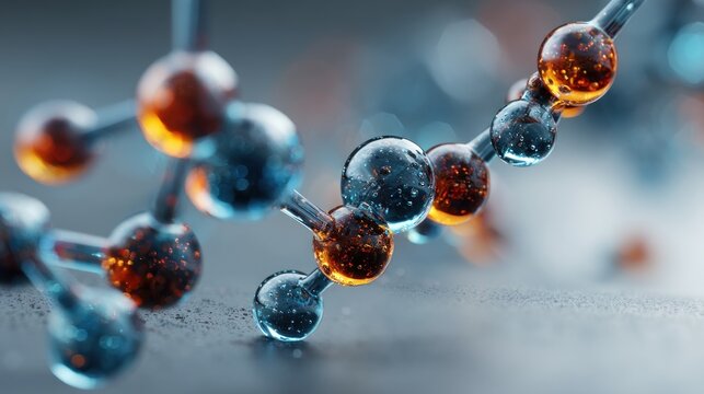 Molecular Structure Visualization with Spherical Atoms and Complex Connectors