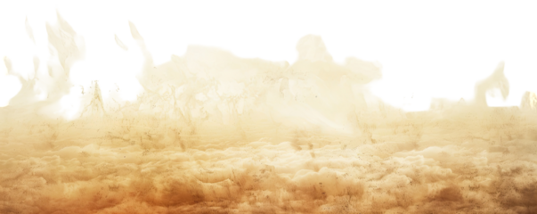A stylized, landmass-shaped outline, set against a textured, beige-tan cloud field