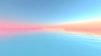 Fototapeta premium Serene pastel hues meet still water.