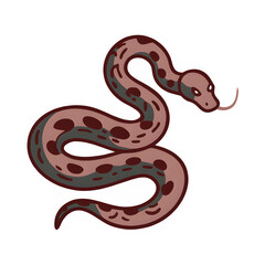 Fototapeta premium Anaconda Icon – Minimal Vector Silhouette of a Giant Snake, Flat Reptile Design for Wildlife Logos, Exotic Animal Graphics, Predator Symbols, and Amazon Rainforest Illustrations