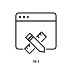 Art thin line vector icons.