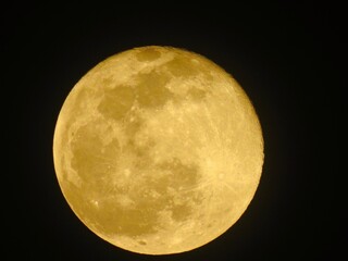 full moon in night sky
