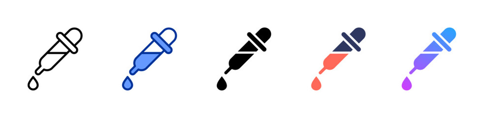 Dropper icon sheet multiple style collection
