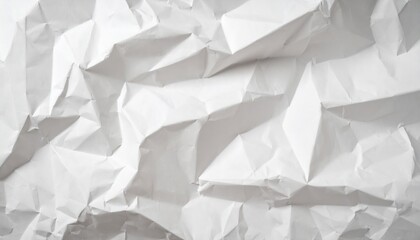 Obraz premium Crumpled White Paper Texture