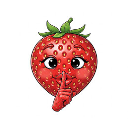 Obraz premium strawberry on a white background vector